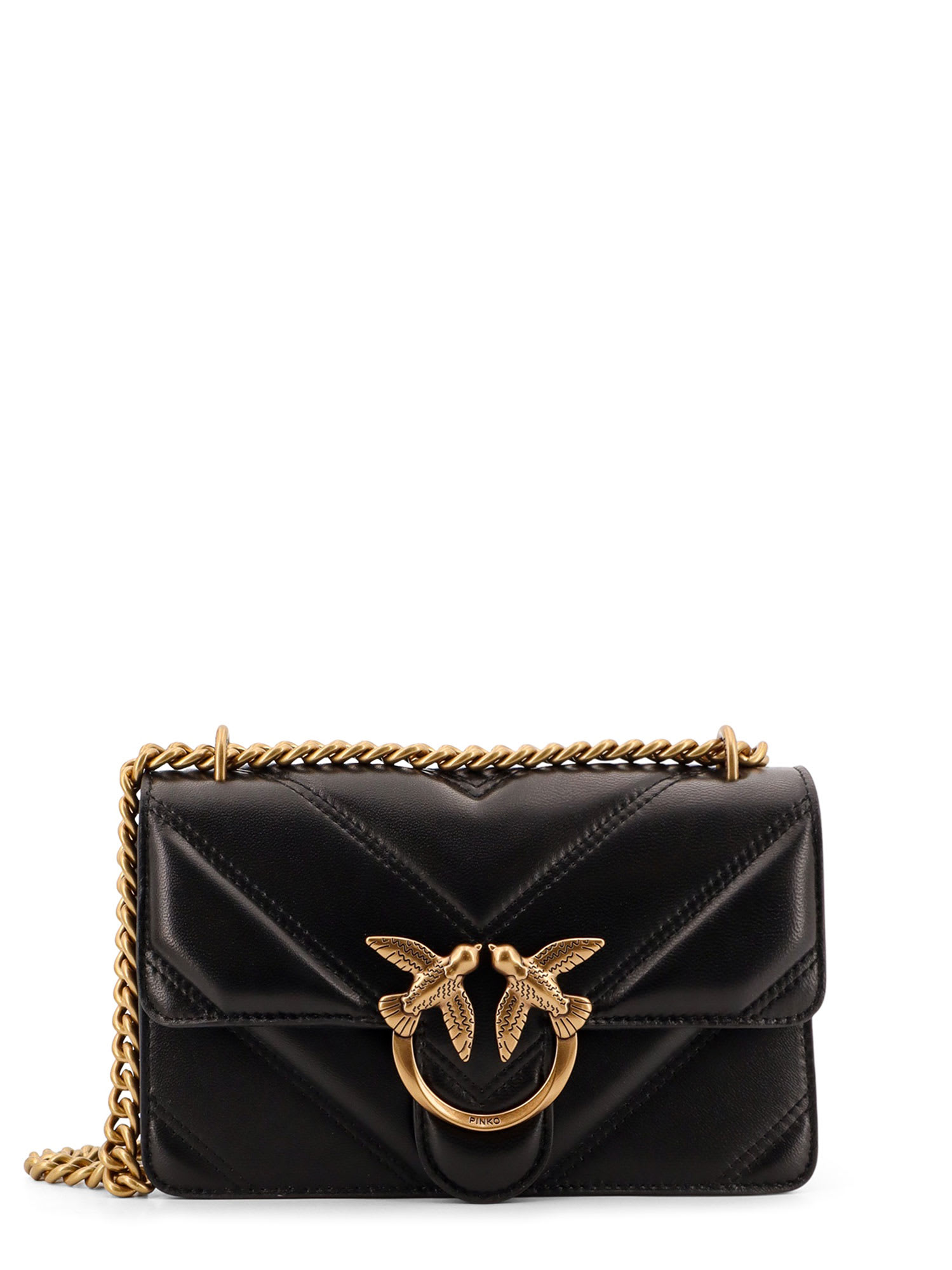 Pinko Love One Shoulder Bag In Black