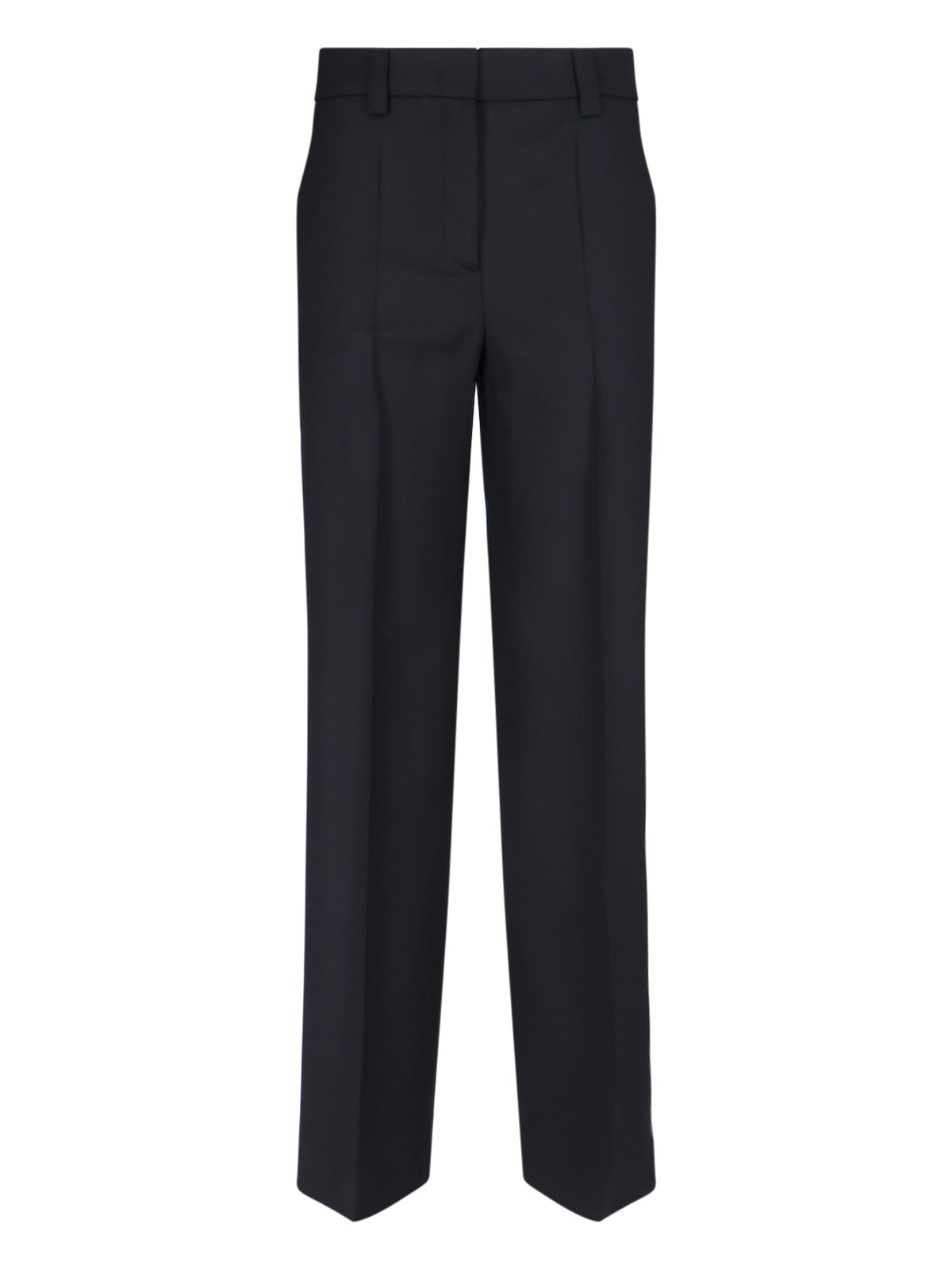Shop Incotex Straight Wool Pants