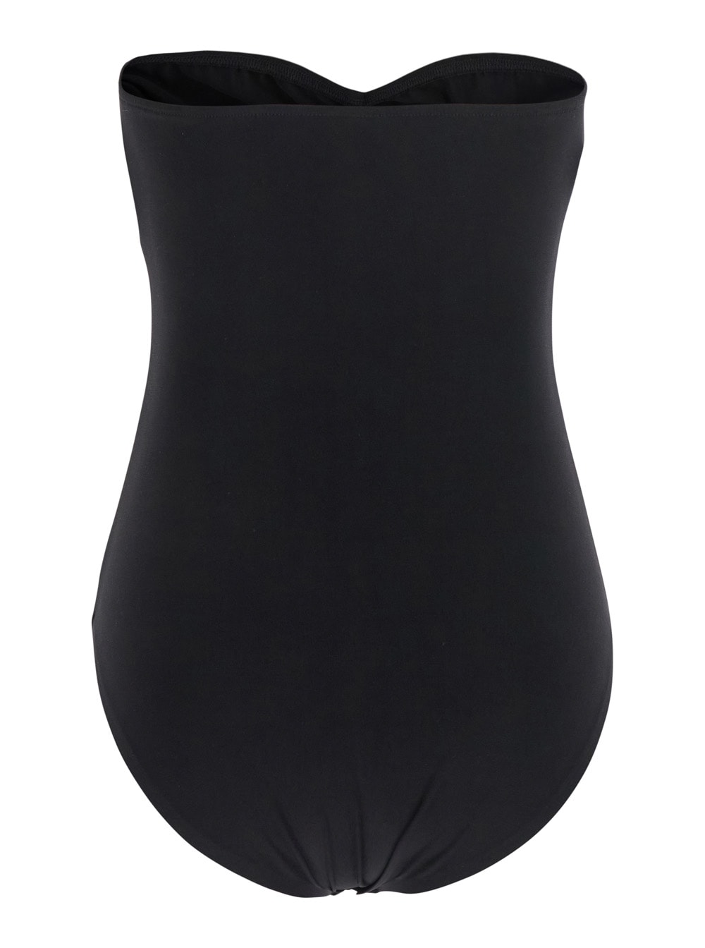 Shop Norma Kamali Black Sleeveless Top With Ruches In Tech Fabric Woman