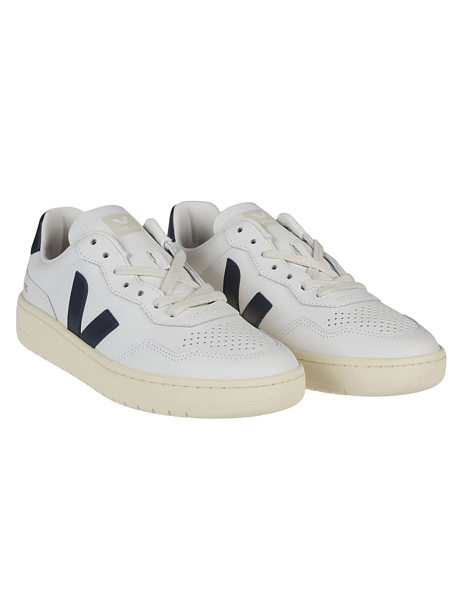 Shop Veja V-90 Sneakers In Extra White/nautico