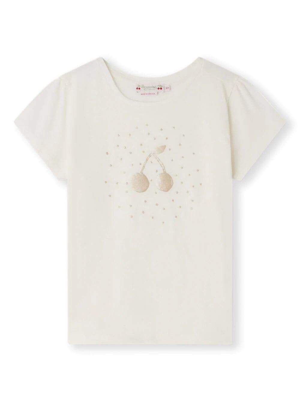 Bonpoint Kids' T-shirt Capricia In White Milk
