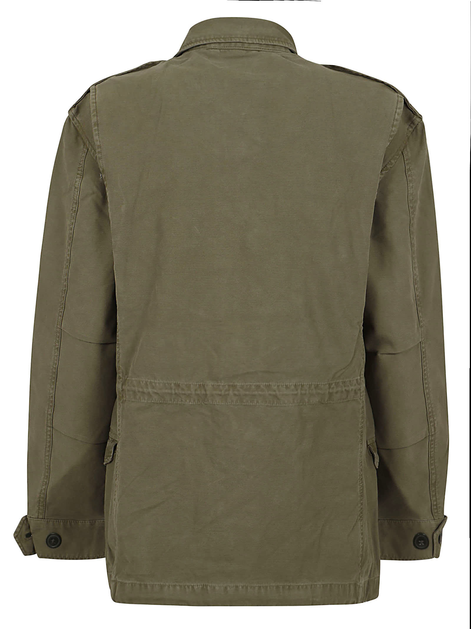Polo Ralph Lauren Relaxed Fit Surplus broken-twill Jacket Woman Jacket Military Green Size L Cotton