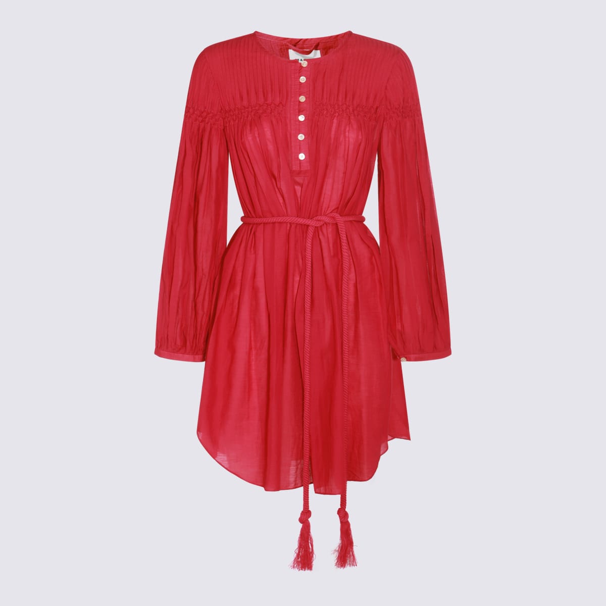 Marant Etoile Fucsia Cotton Dress In Fuchsia