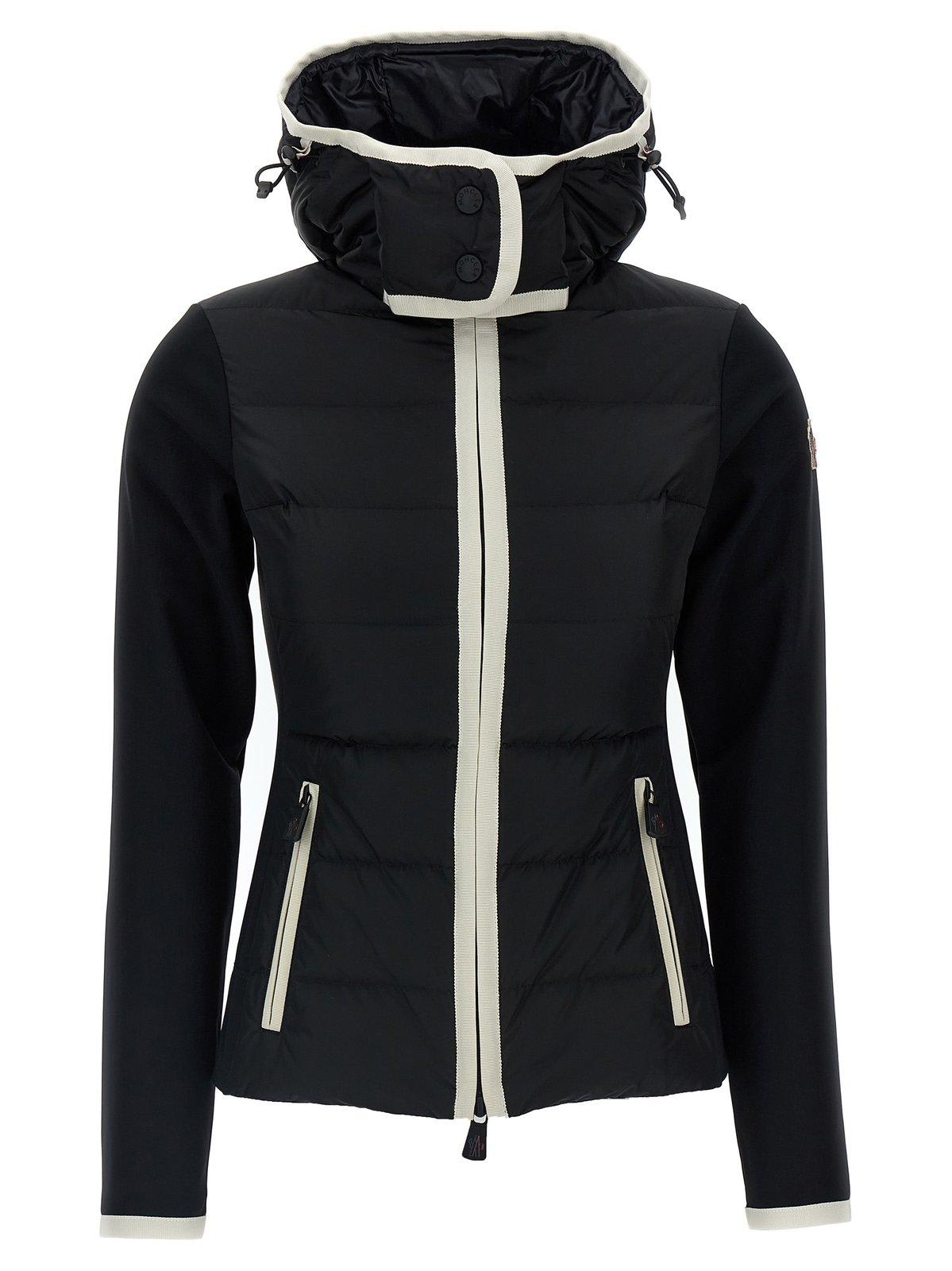 Shop Moncler Zip-up Padded Hoodie