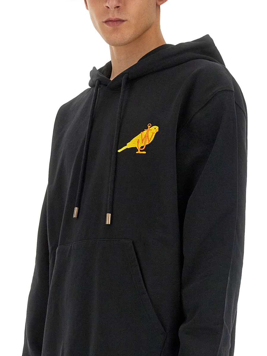 Shop Jw Anderson Sweatshirt With Logo In Black