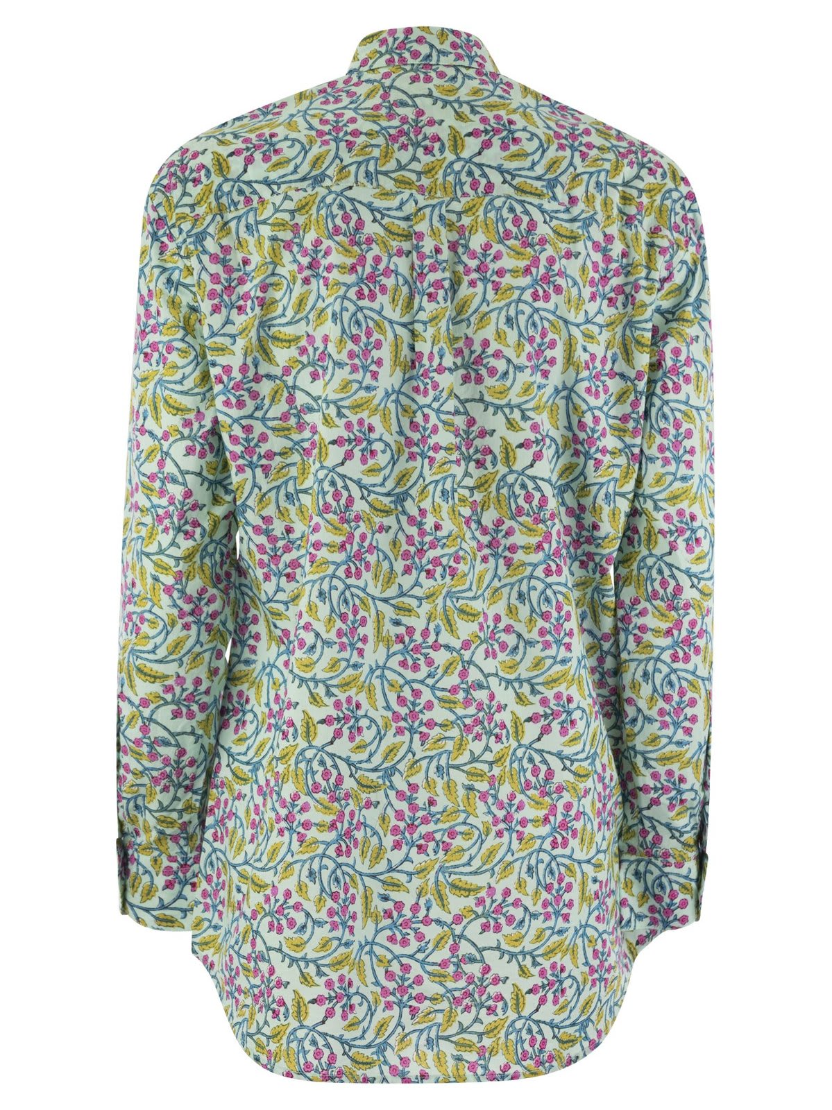 Shop Mc2 Saint Barth Floral-printed Button-up Shirt