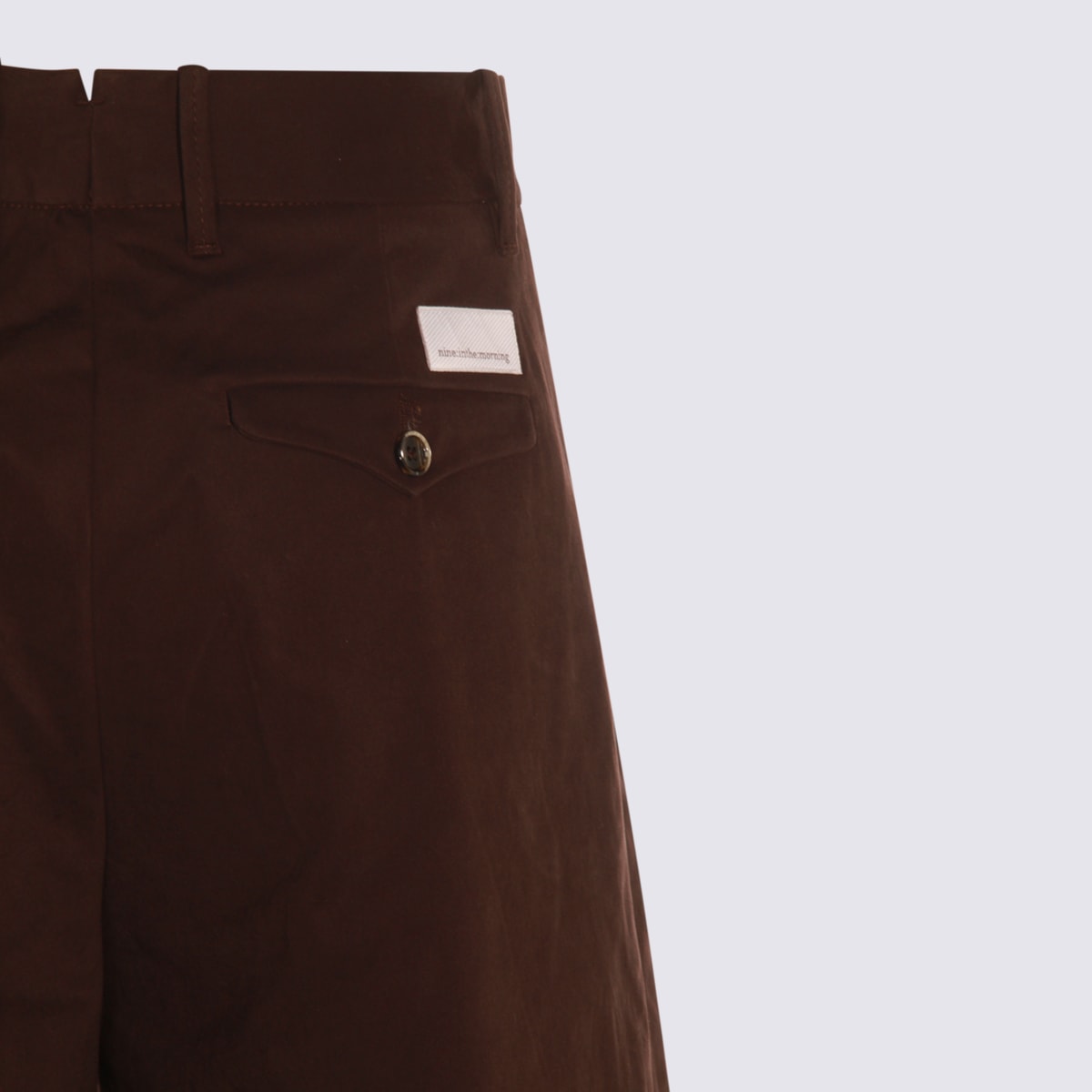 Nine In The Morning Pleated-front Trousers In Brown