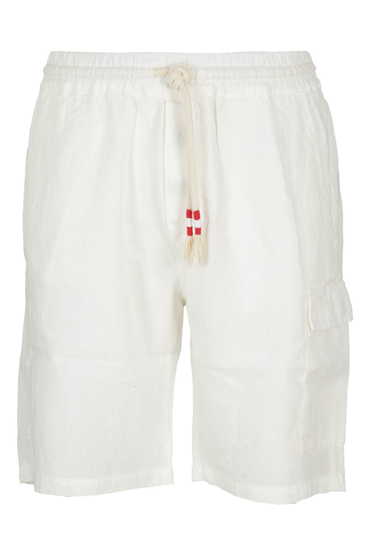 Mc2 Saint Barth Marseille Drawstring Bermuda Shorts In White