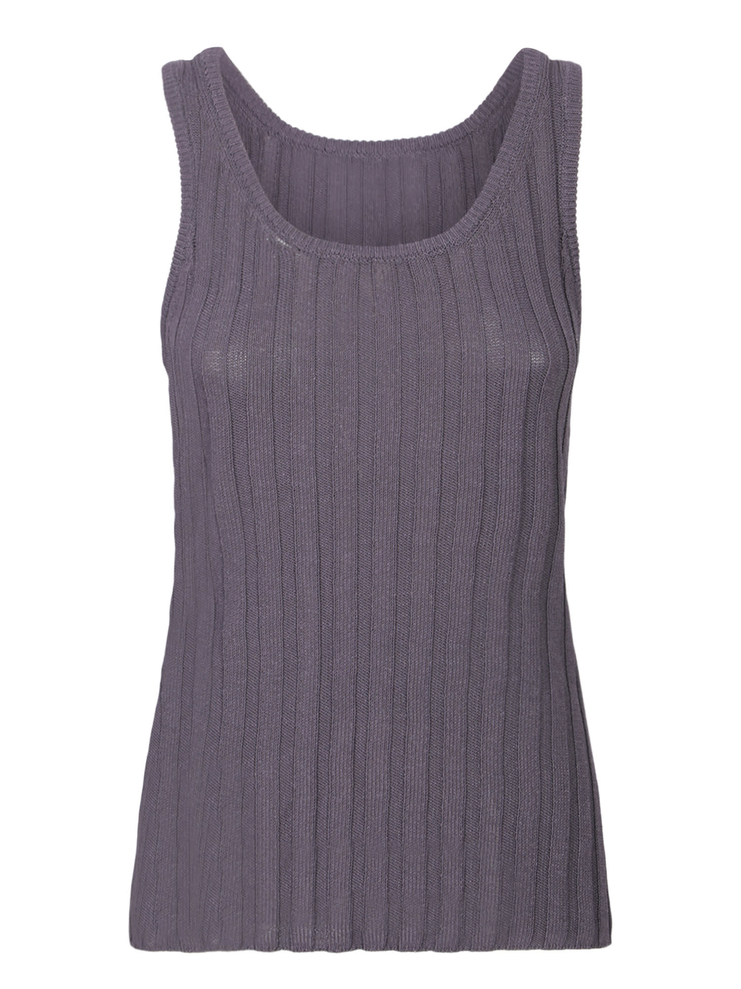Grey Knit Tank Top