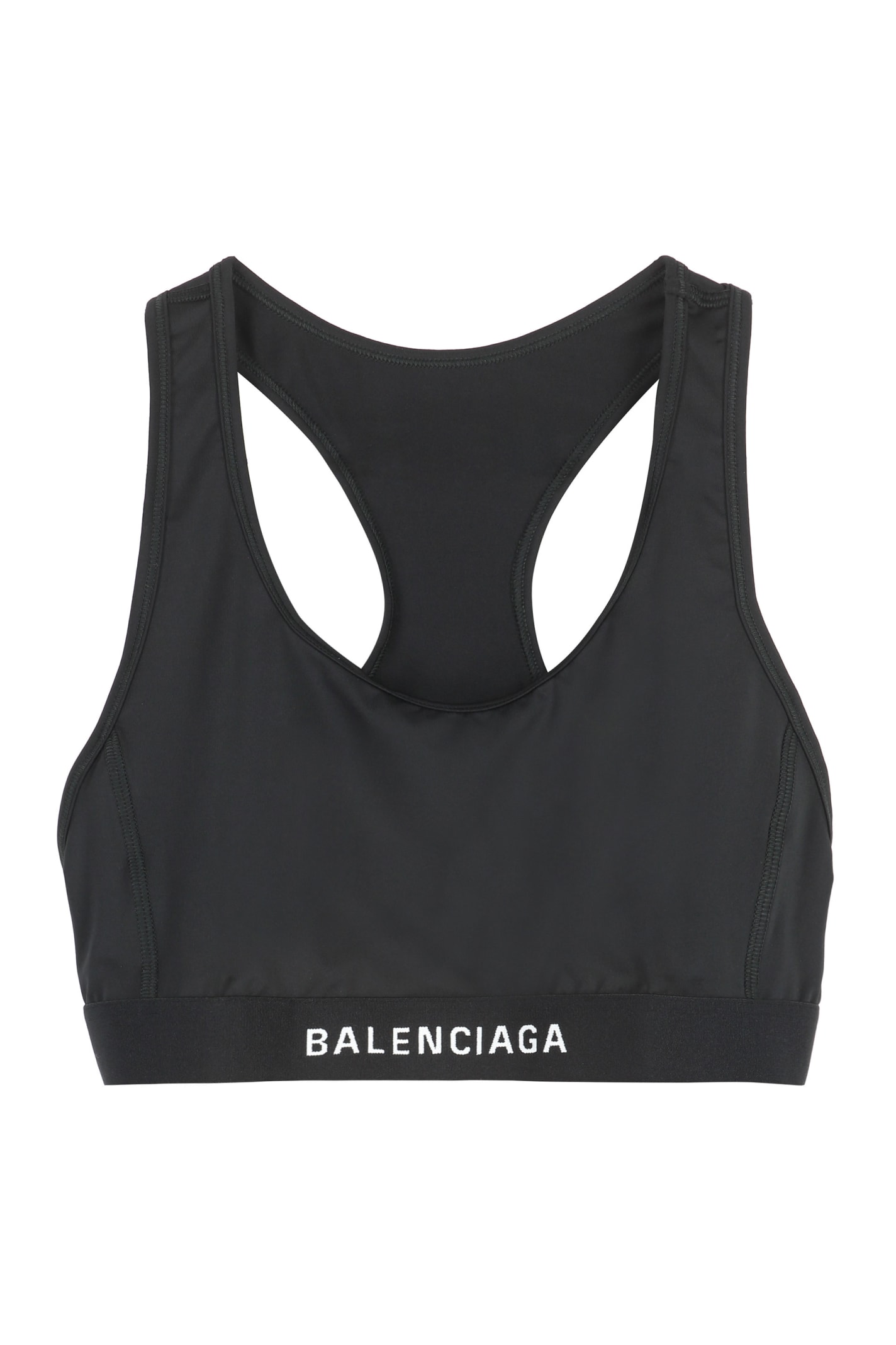 Shop Balenciaga Crop-top With Logo