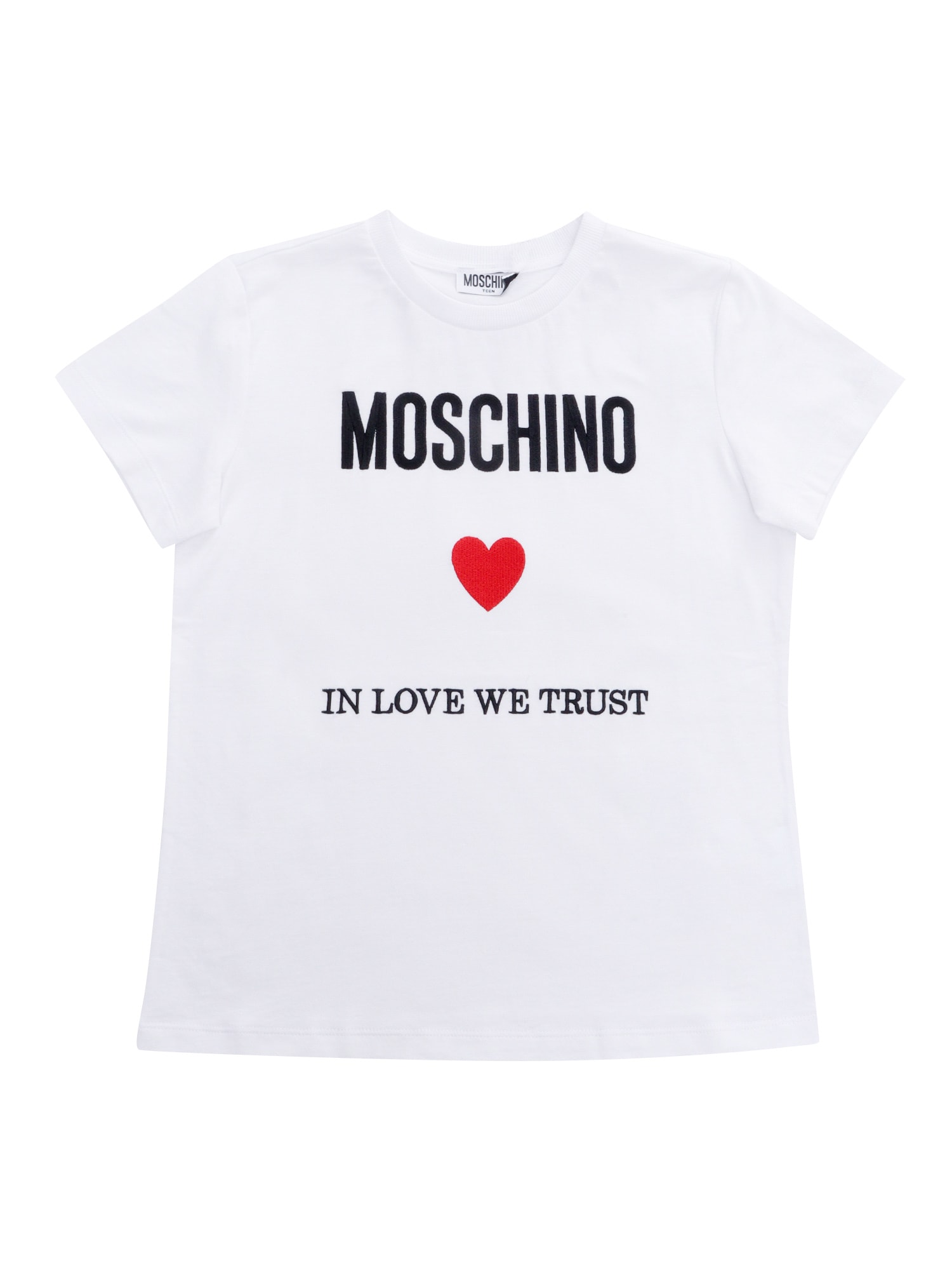 Moschino Kids' White T-shirt With Logo