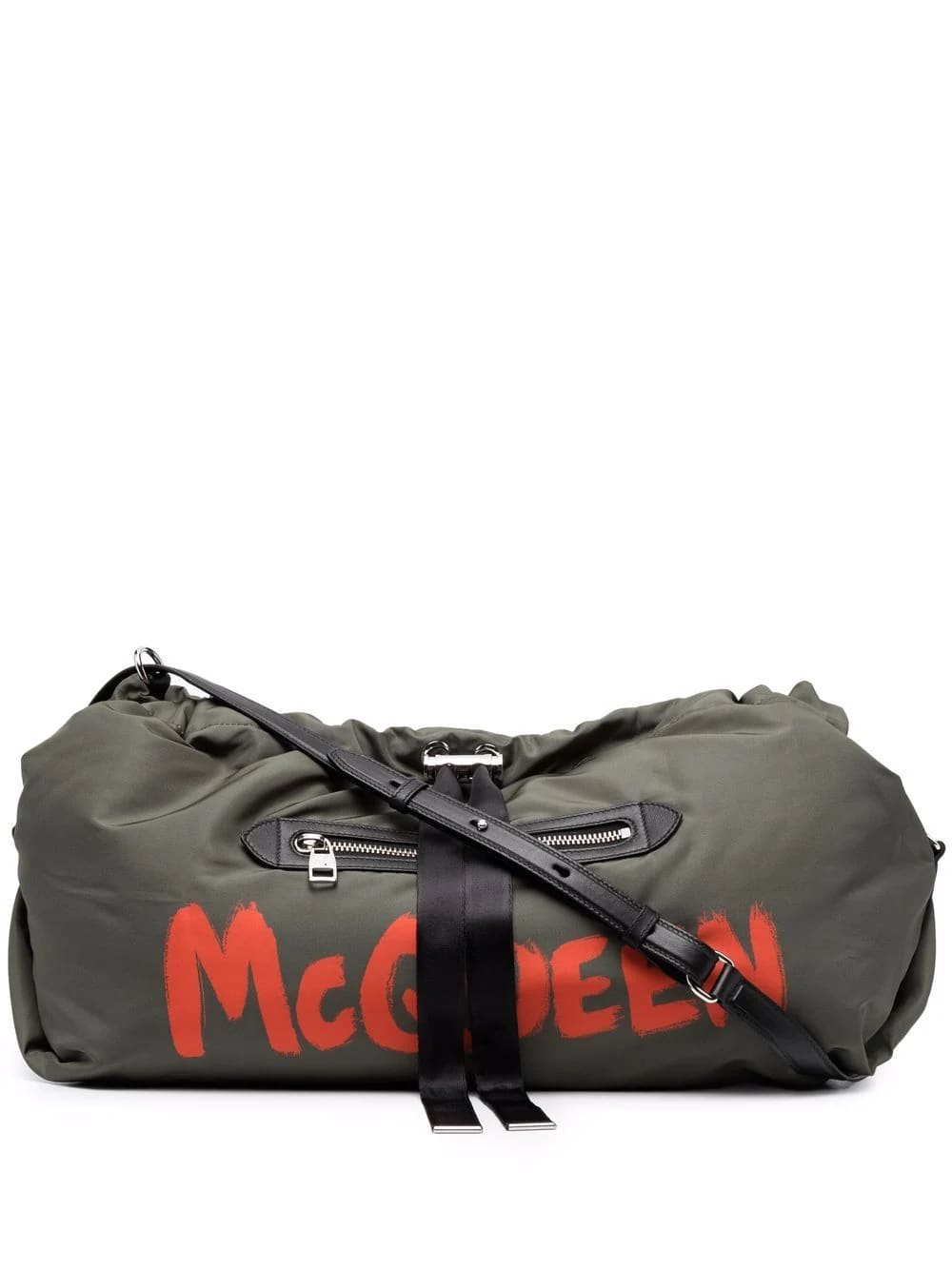 Alexander McQueen Woman Khaki Green The Bundle Drawstring Bag