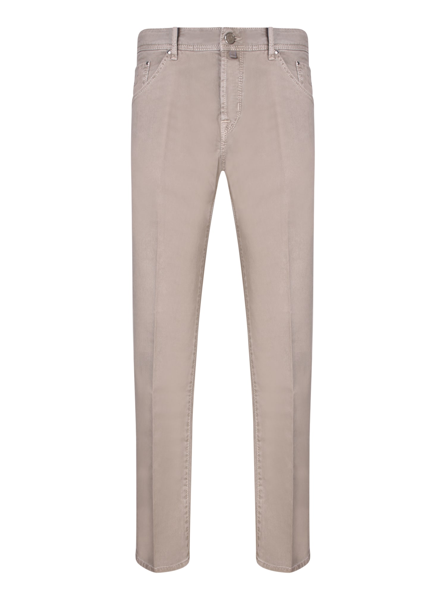 Scott Gabardine Trousers In Taupe - Jacob Cohen - Modalova