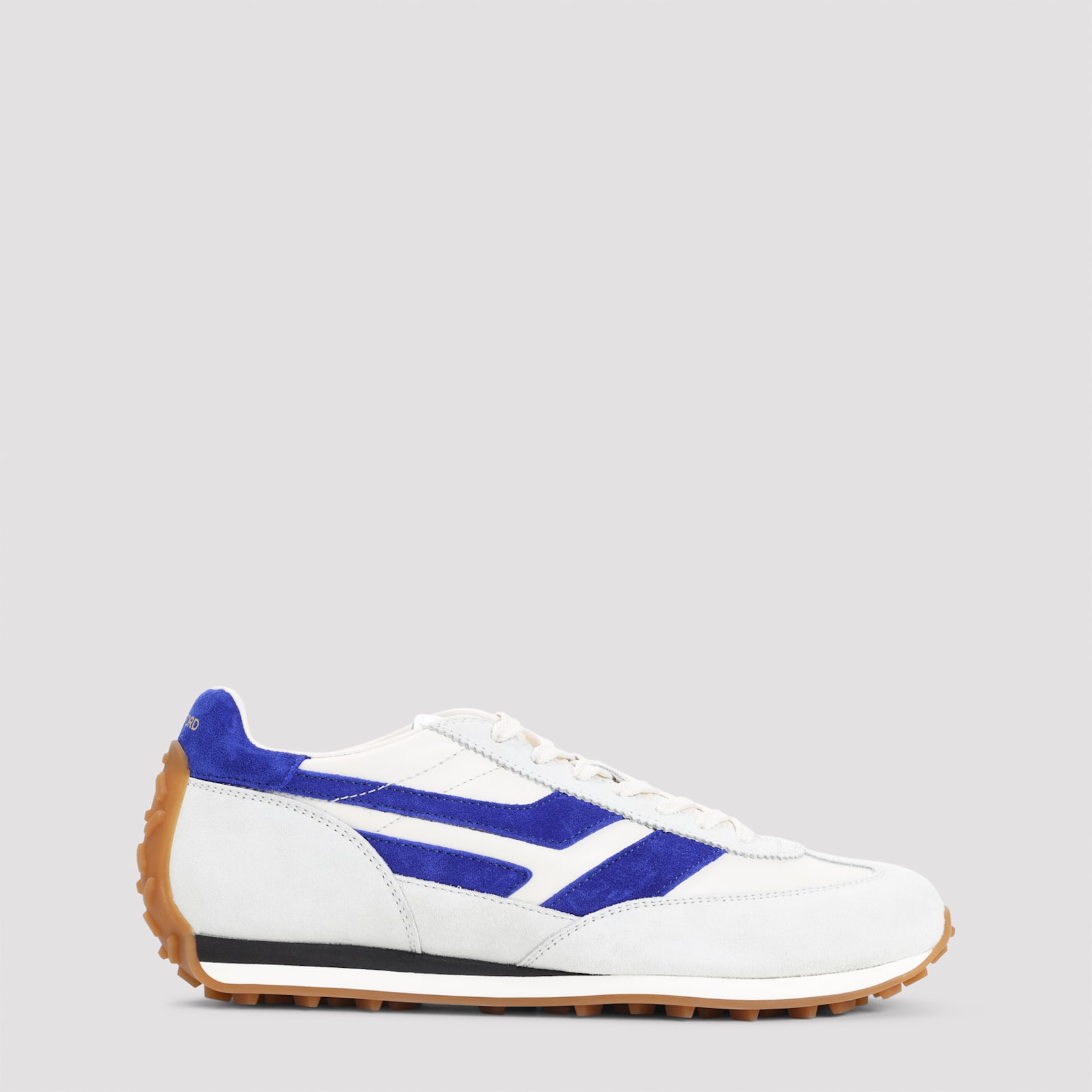 Tom Ford Mesh And Suede-trimmed Leather Sneakers In White