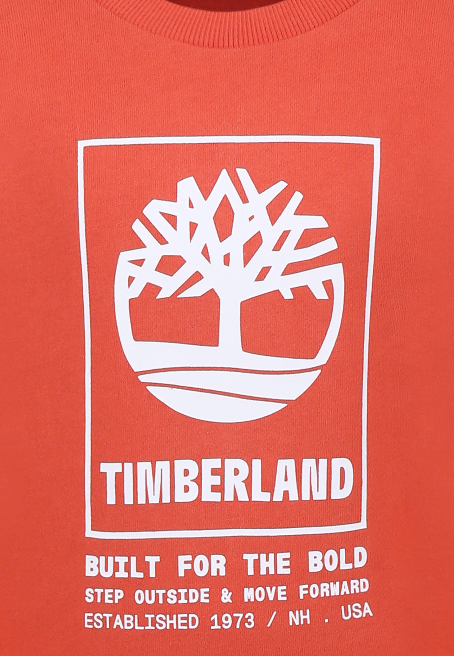 Timberland Red Sweatshirt For Boy With Logo In Red