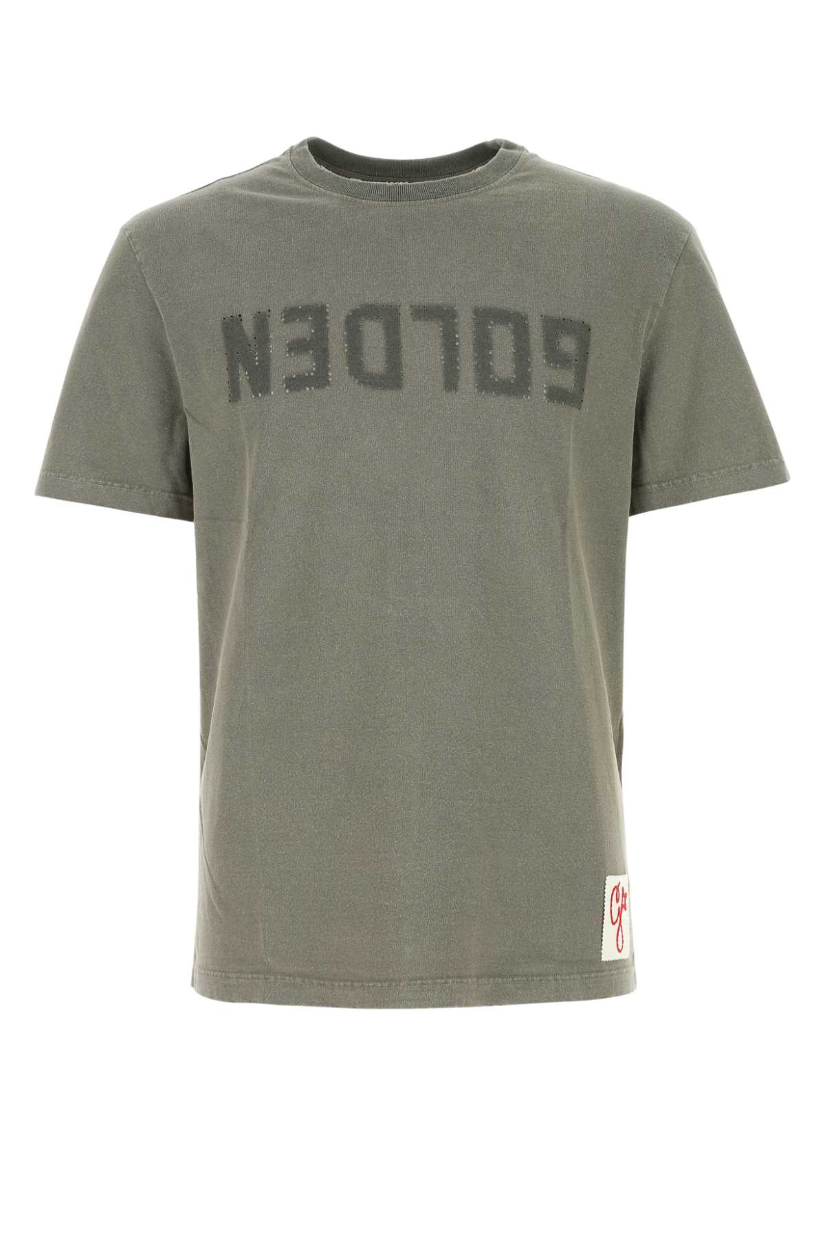 Golden Goose Dove Grey Cotton T-shirt In 35479