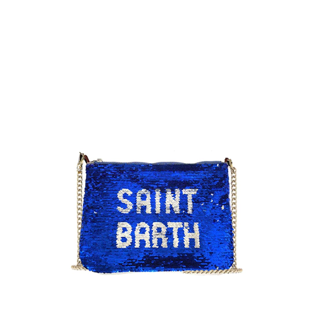 Mc2 Saint Barth Saint Barth Sequined Bluette Pochette With Shoulder Strap