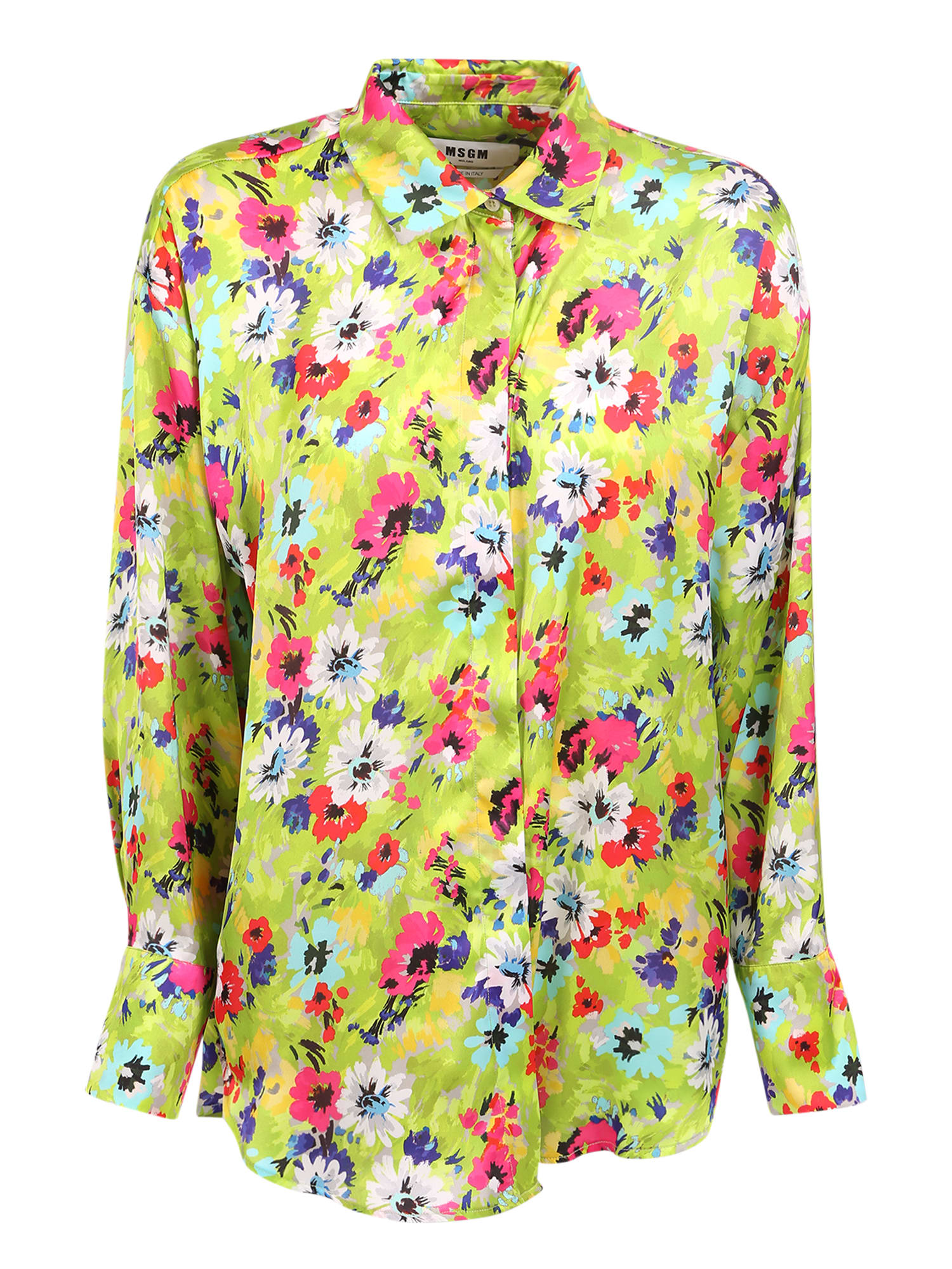 MSGM Floral-print Shirt