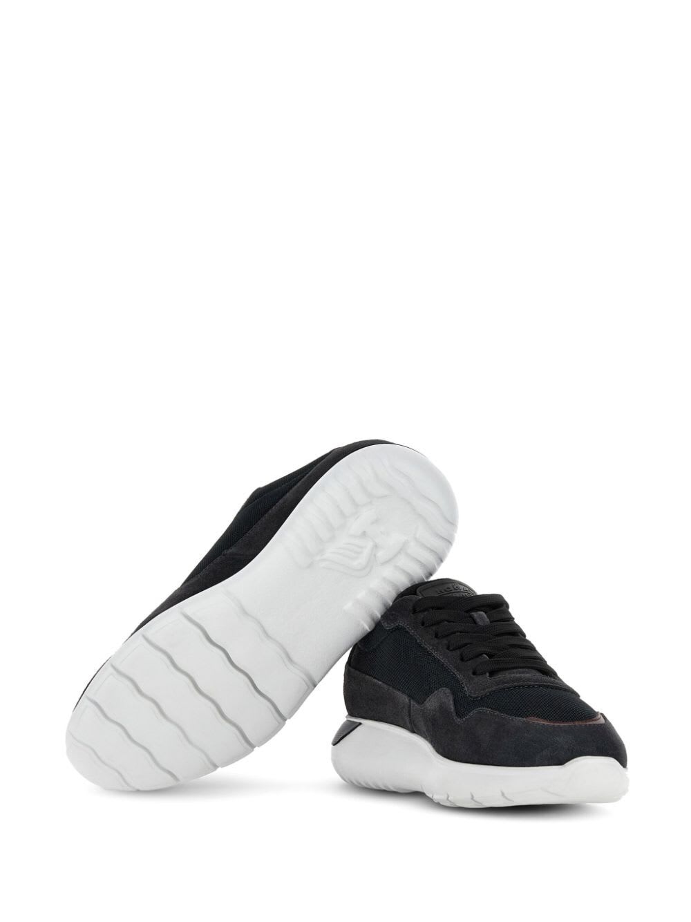 Shop Hogan Interactive3 Sneakers In Gh Black Hematite Multi