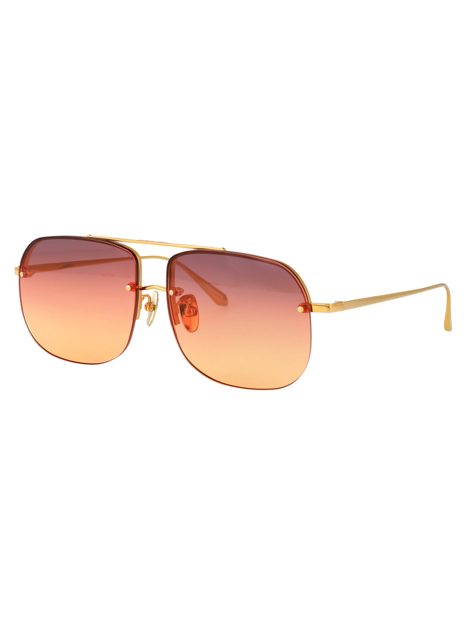 Linda Farrow Seren Sunglasses In Pink