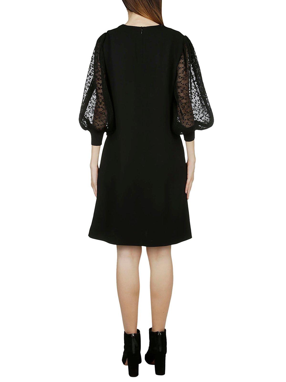 Givenchy Dress With Pleated Sleeves In Black
