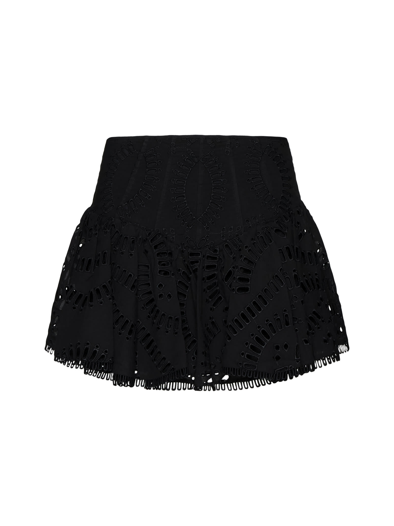 Shop Charo Ruiz Skirt In Black Samoa