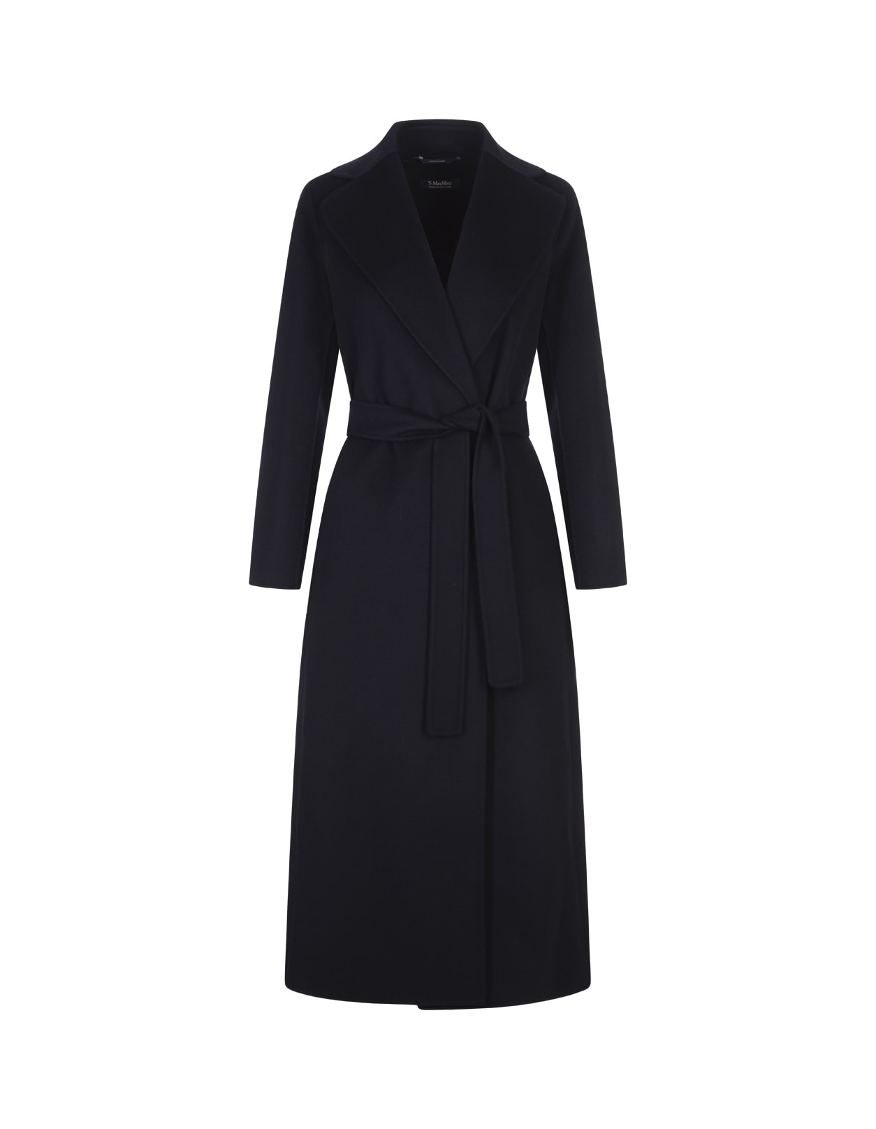 Shop 's Max Mara Blue Poldo Long Coat