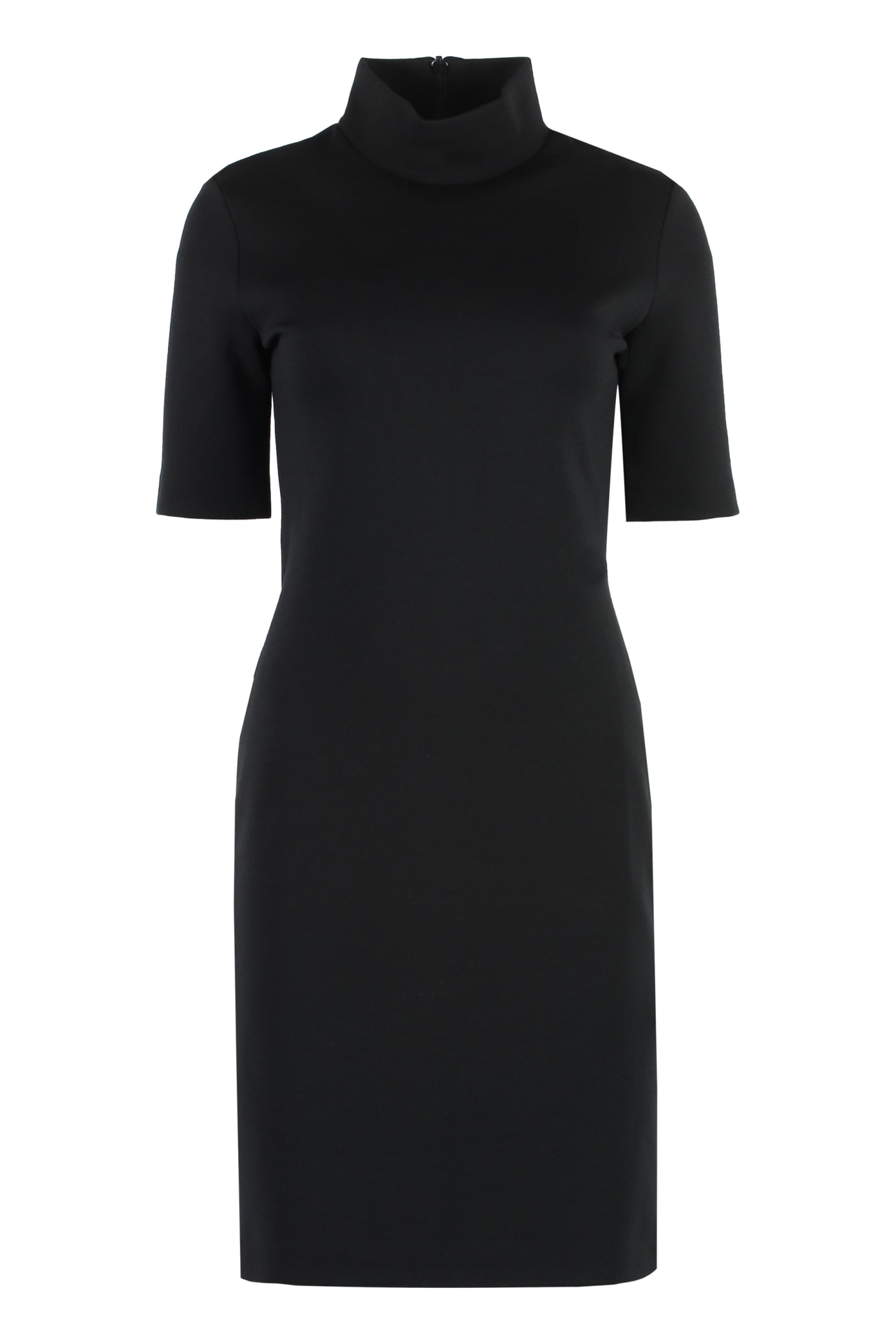 Shop Sportmax Halle Jersey Mini Dress In Black