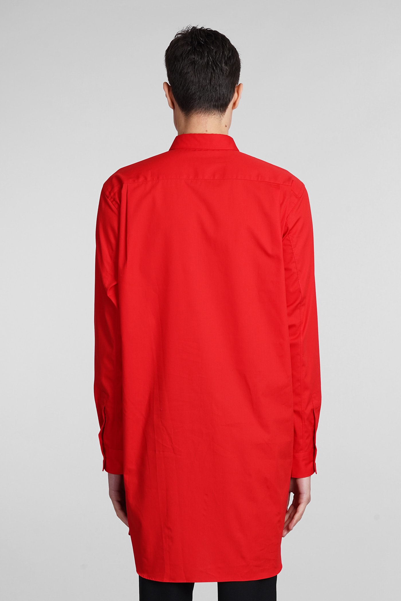 Shop Comme Des Garçons Homme Deux Shirt In Red Cotton