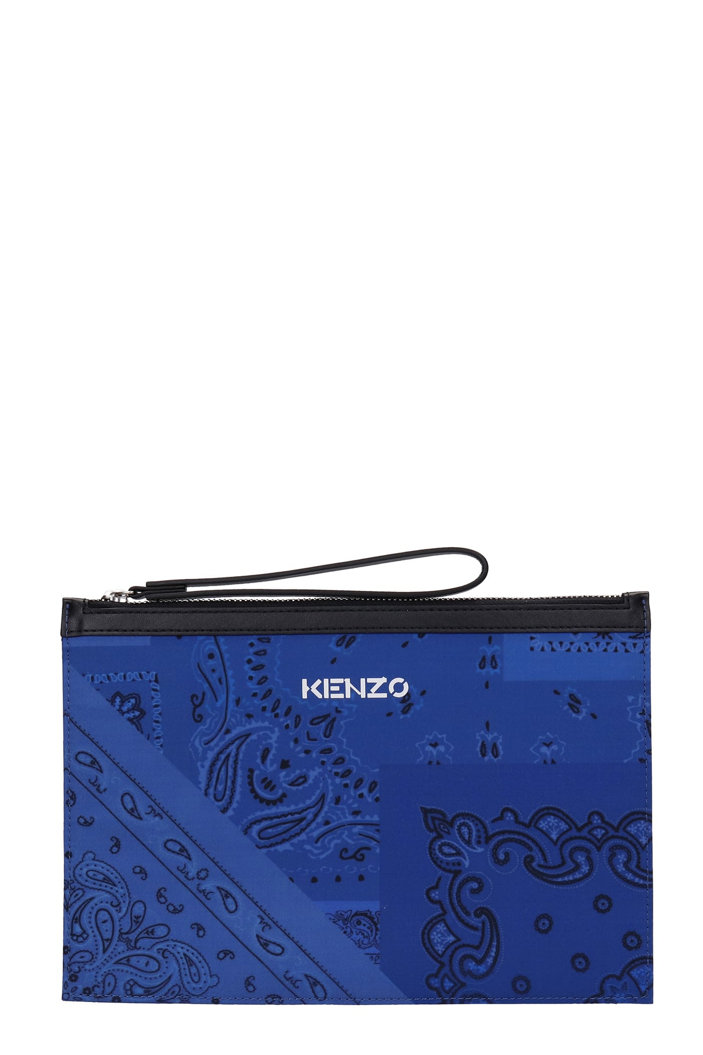 Kenzo Clutch In Blue Polyester