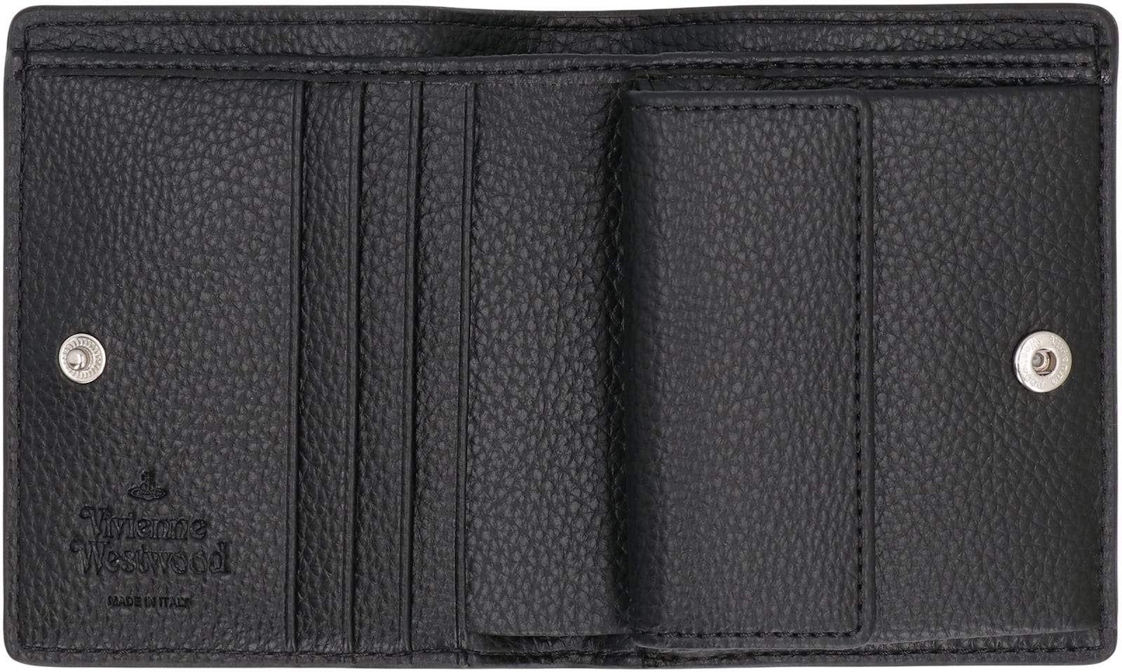 Vivienne Westwood Black Synthetic Leather Wallet In Black