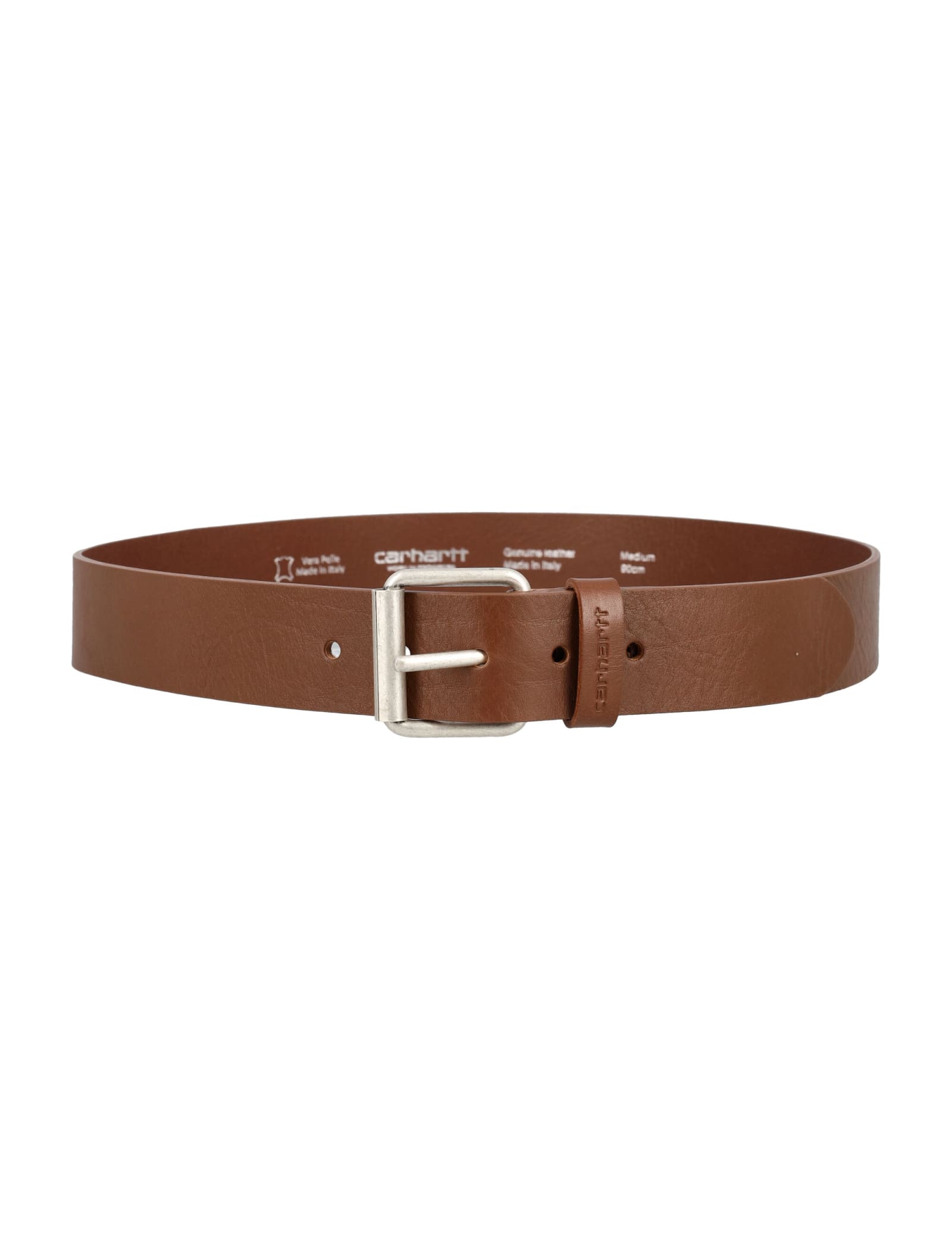 Shop Carhartt Script Belt In Cognac Silver