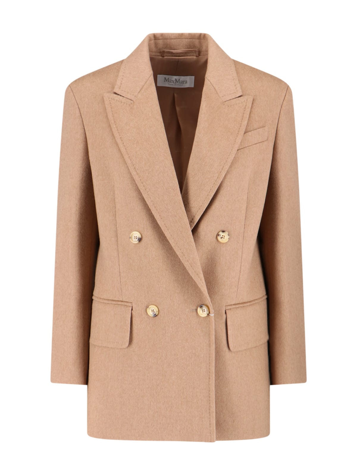Max Mara Olimpia Double-breasted Blazer In Neutral