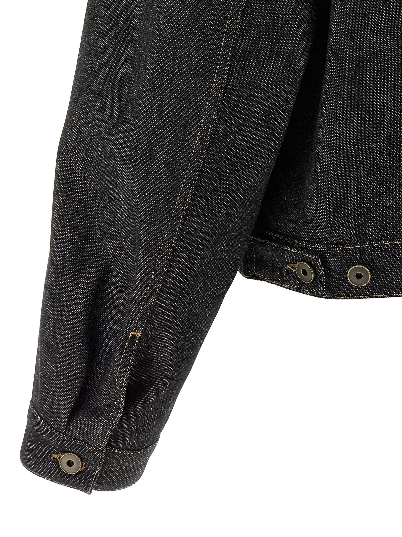 Lemaire Trucker Jacket In Black