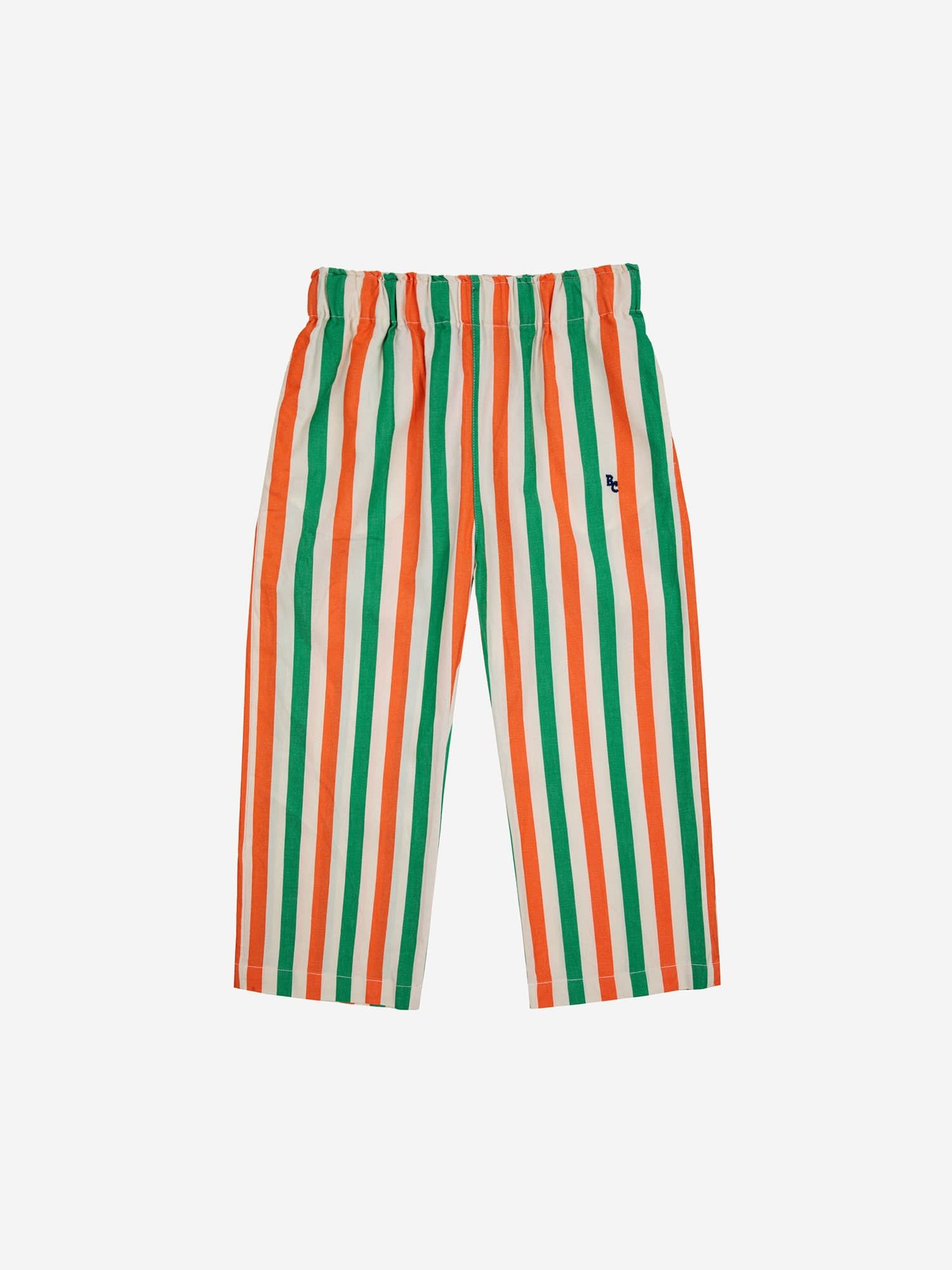 Bobo Choses Multicolor Trousers For Kids With All-over Multicolor Stripes