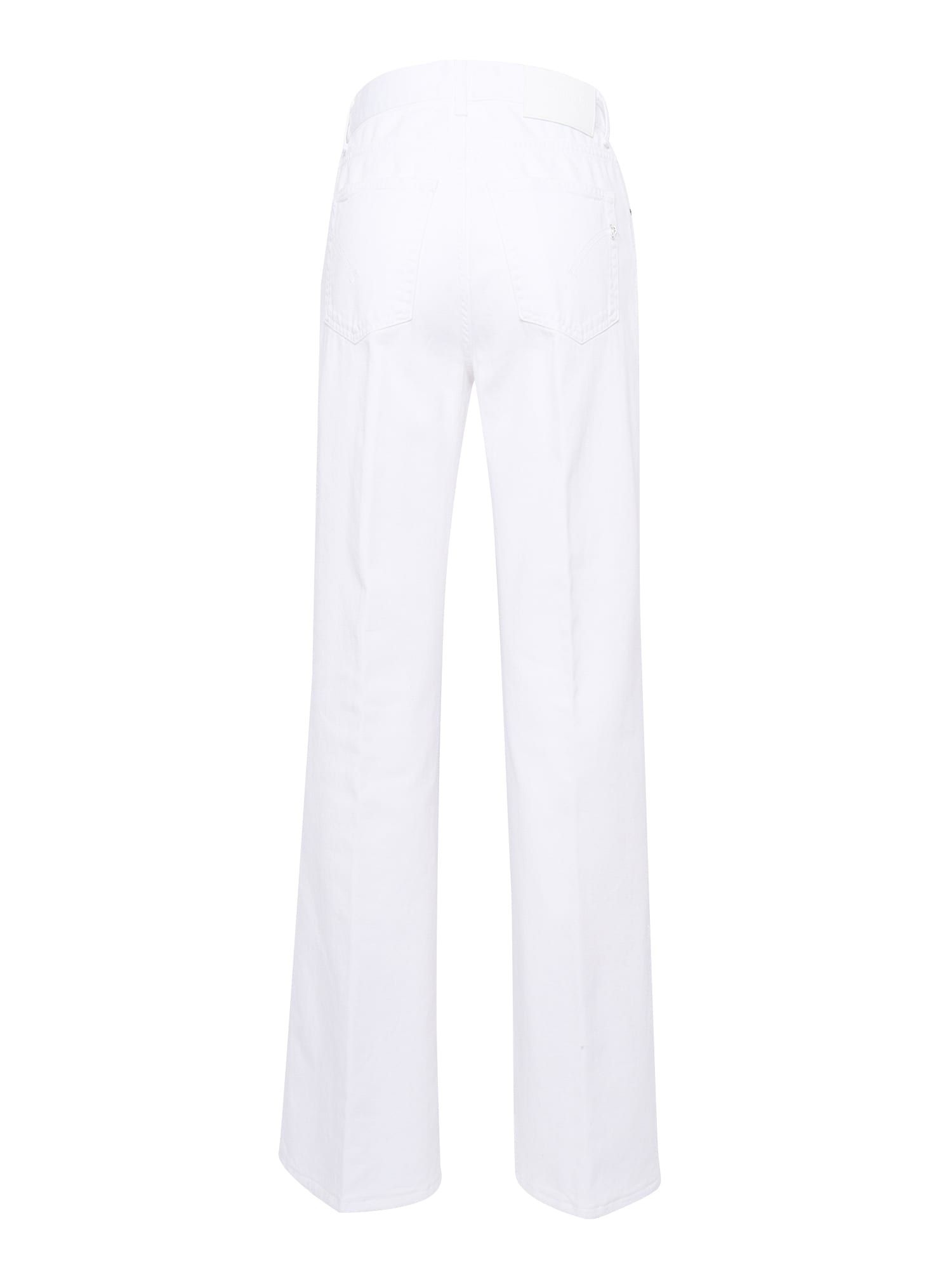 Dondup Jeans With Belt Loops In White