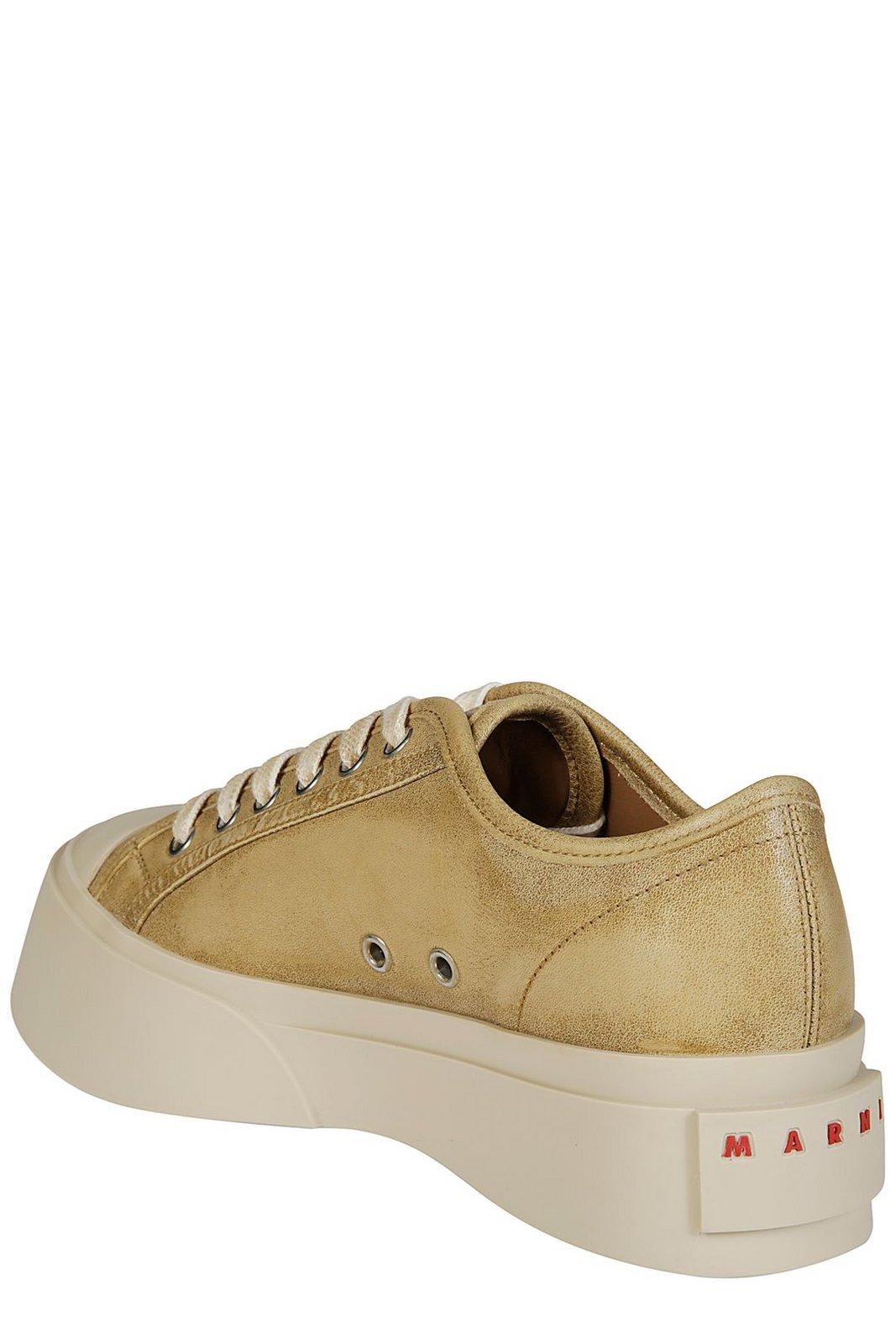 Marni Pablo Low-top Sneakers Metal Eyelets In Beige