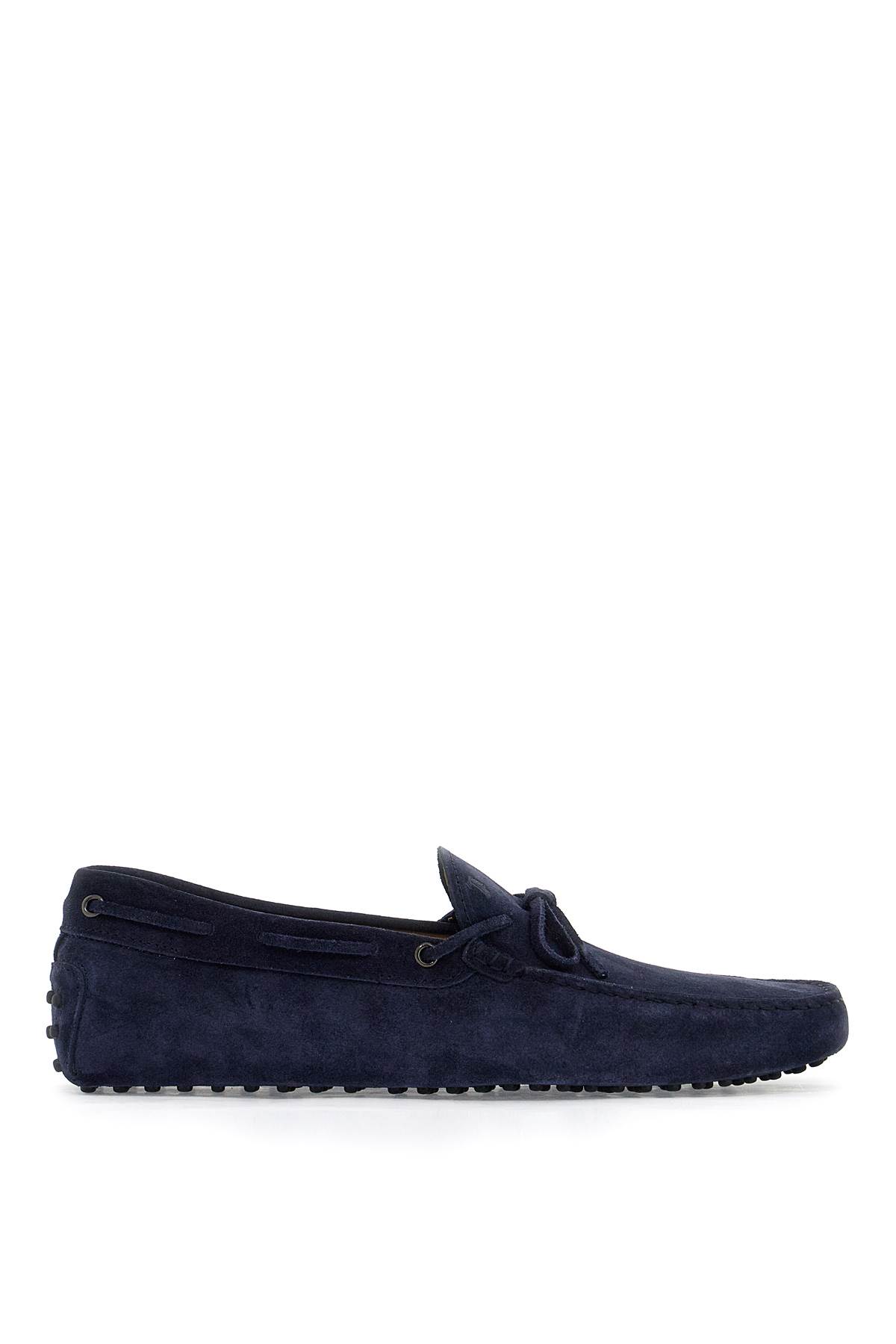 Shop Tod's Gommino Loafers With Laces In Galassia (blue)