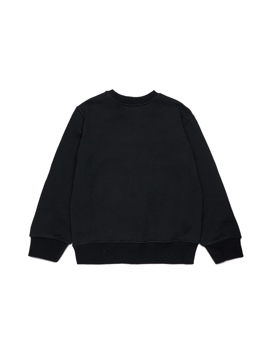 Diesel Spatch Over Sweatshirt In Black