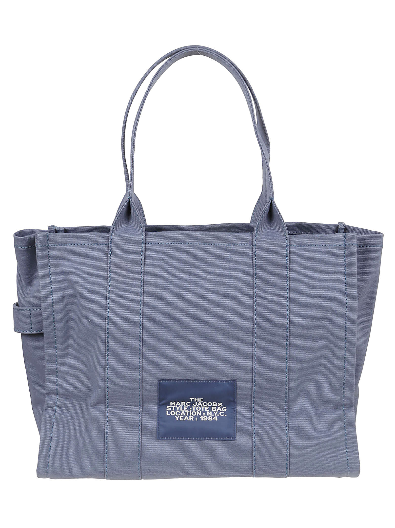 Shop Marc Jacobs The Large Tote In Blue Shadow