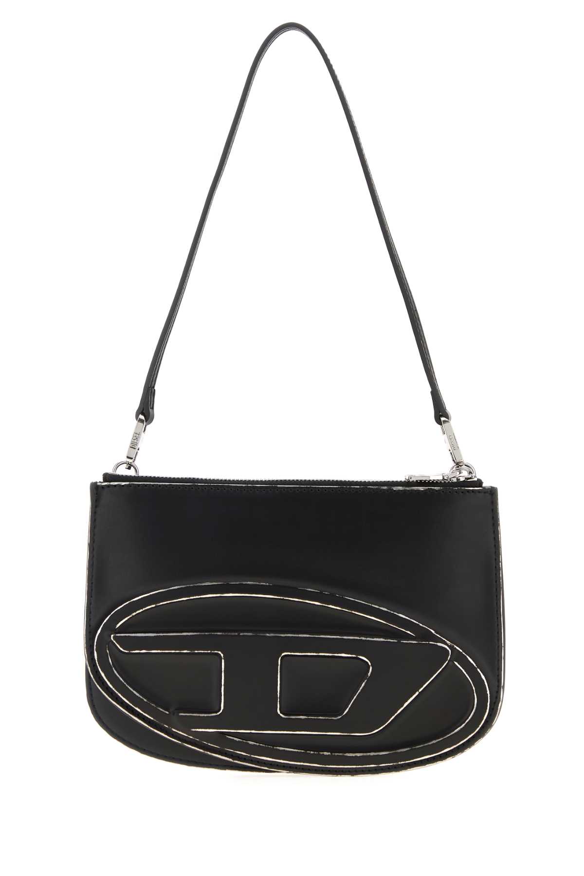 Diesel Women 1dr Twin Shoulder Bag With Logo In Black
