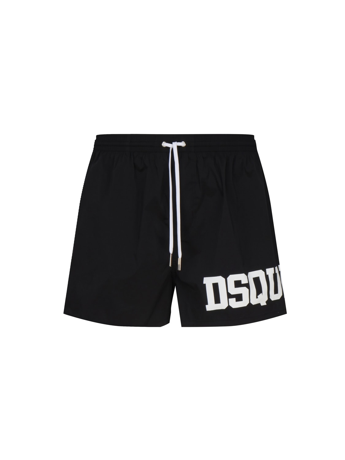 Shop Dsquared2 Logo Swimsuit In Contrasting Color In Black/white