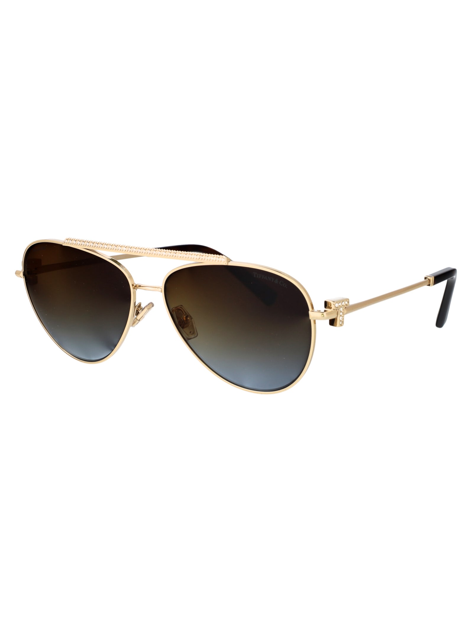 Tiffany &amp; Co. 0tf3101b Sunglasses In 6208t5 Pale Gold