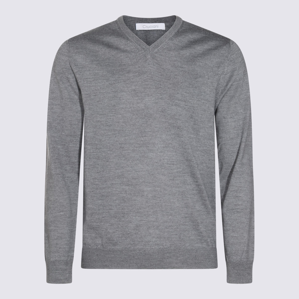 Shop Cruciani Grey Wool Knitwear