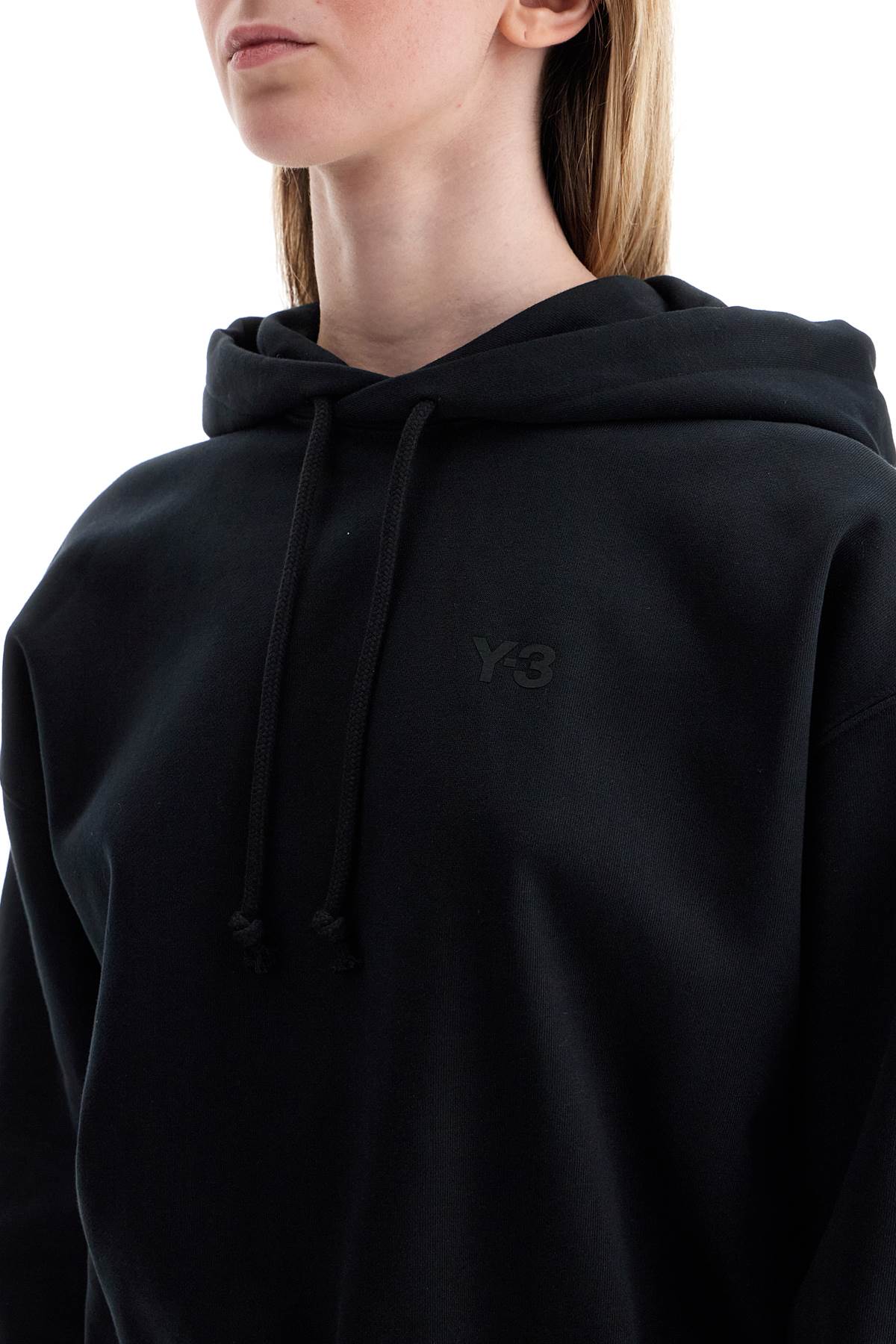 Shop Y-3 Boxy Hoodie With Hood In Black (black)