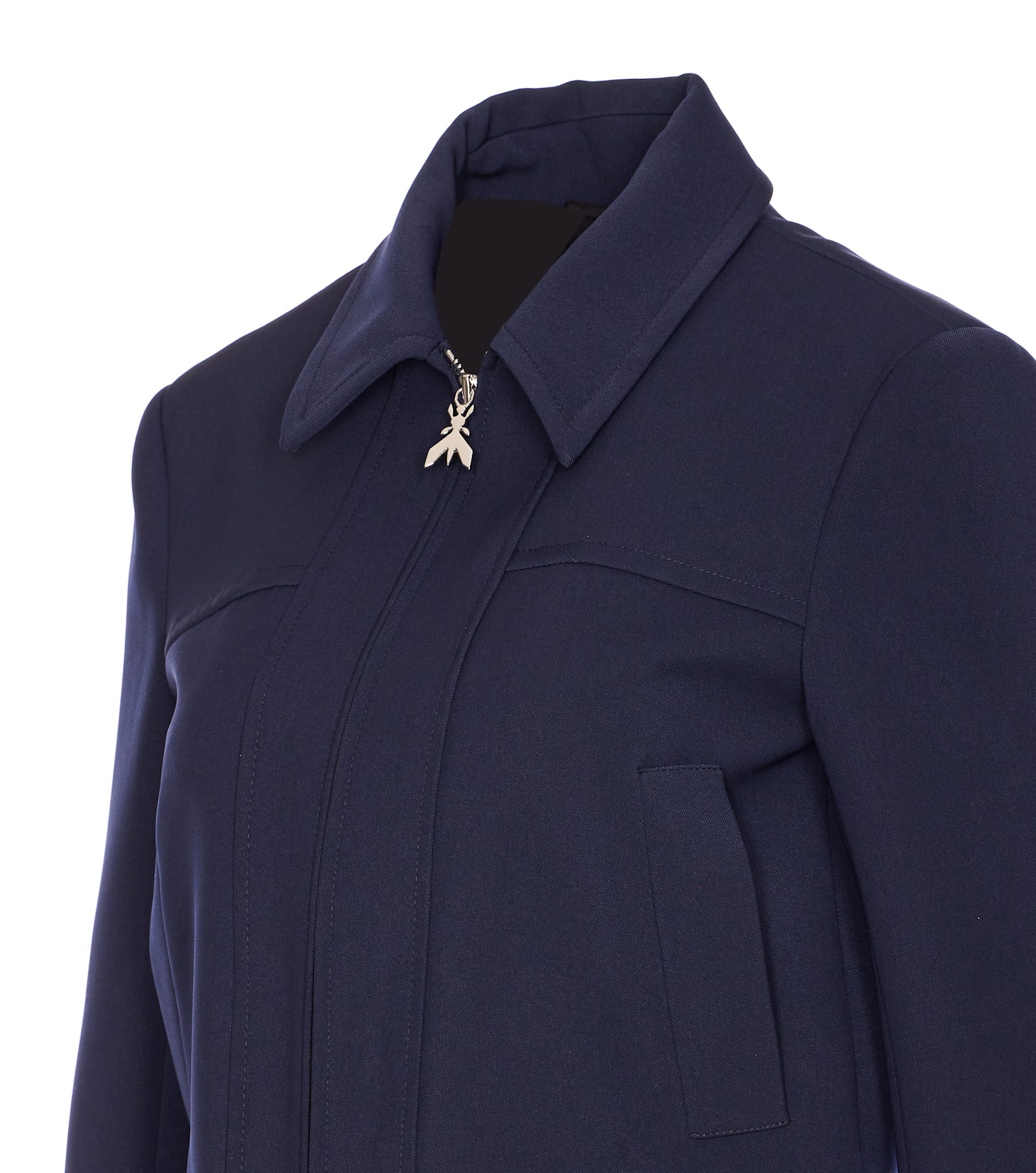 Patrizia Pepe Cropped Jacket In Black