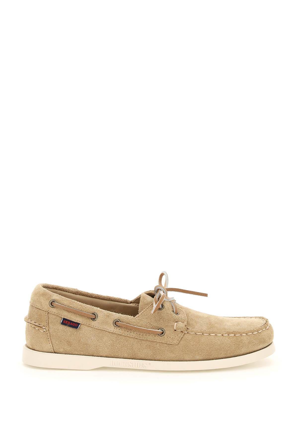 Shop Sebago Docksides Portland Suede Mocassin In Beige Camel