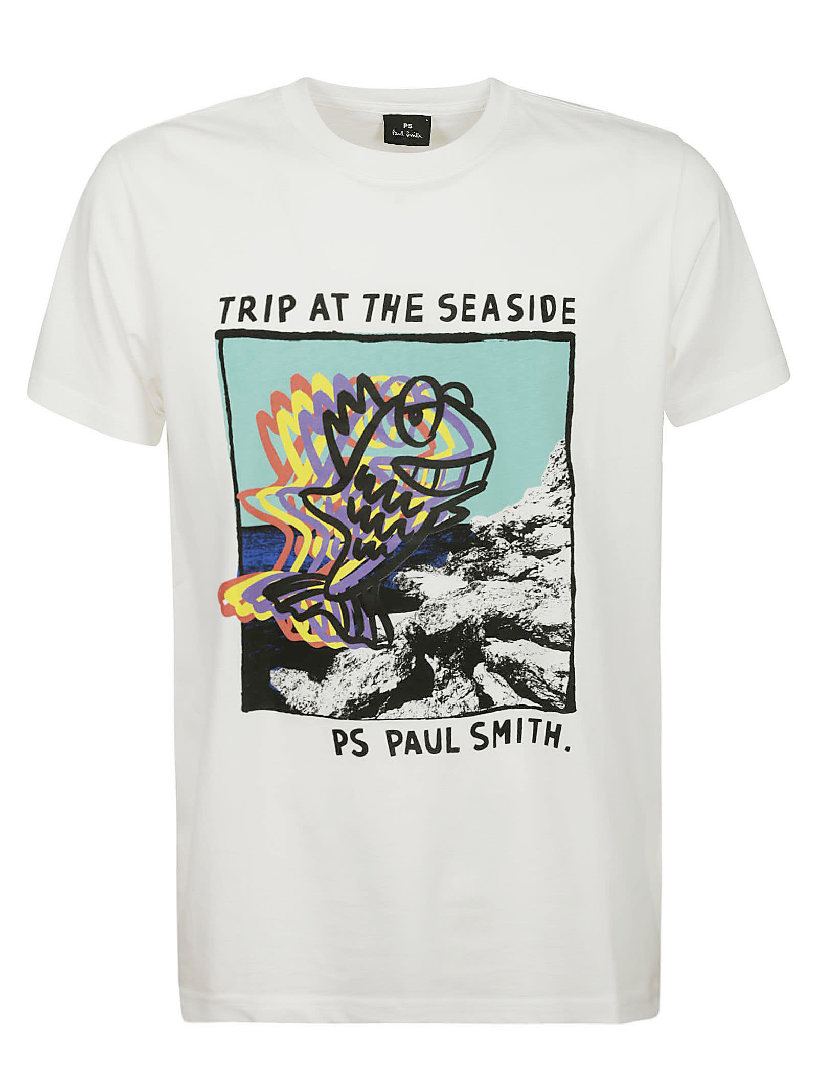 Paul Smith Slim Fit T-shirt Seaside In White