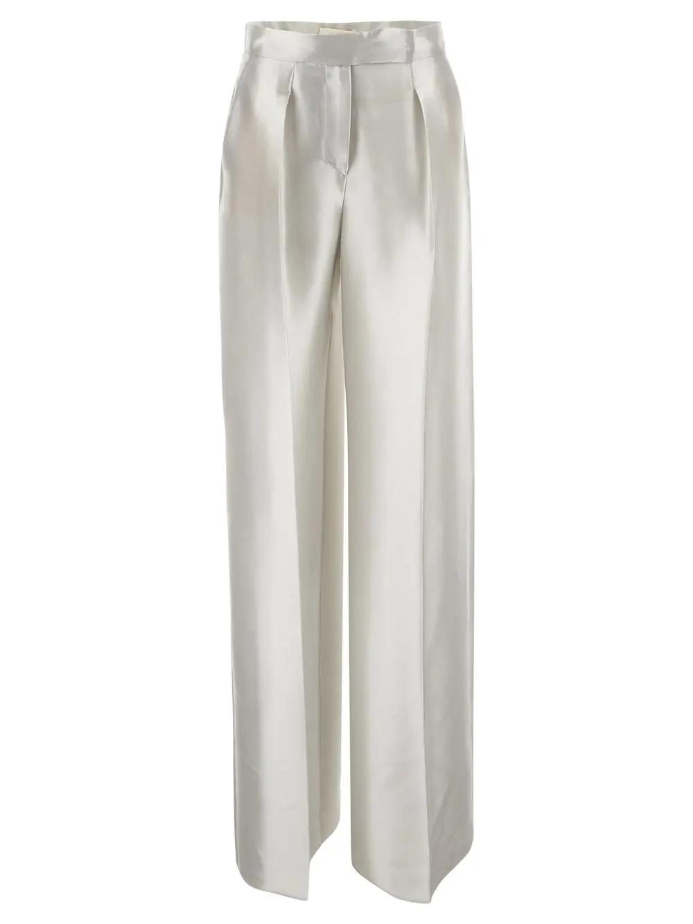 MAX MARA TEBANO SATIN TROUSERS