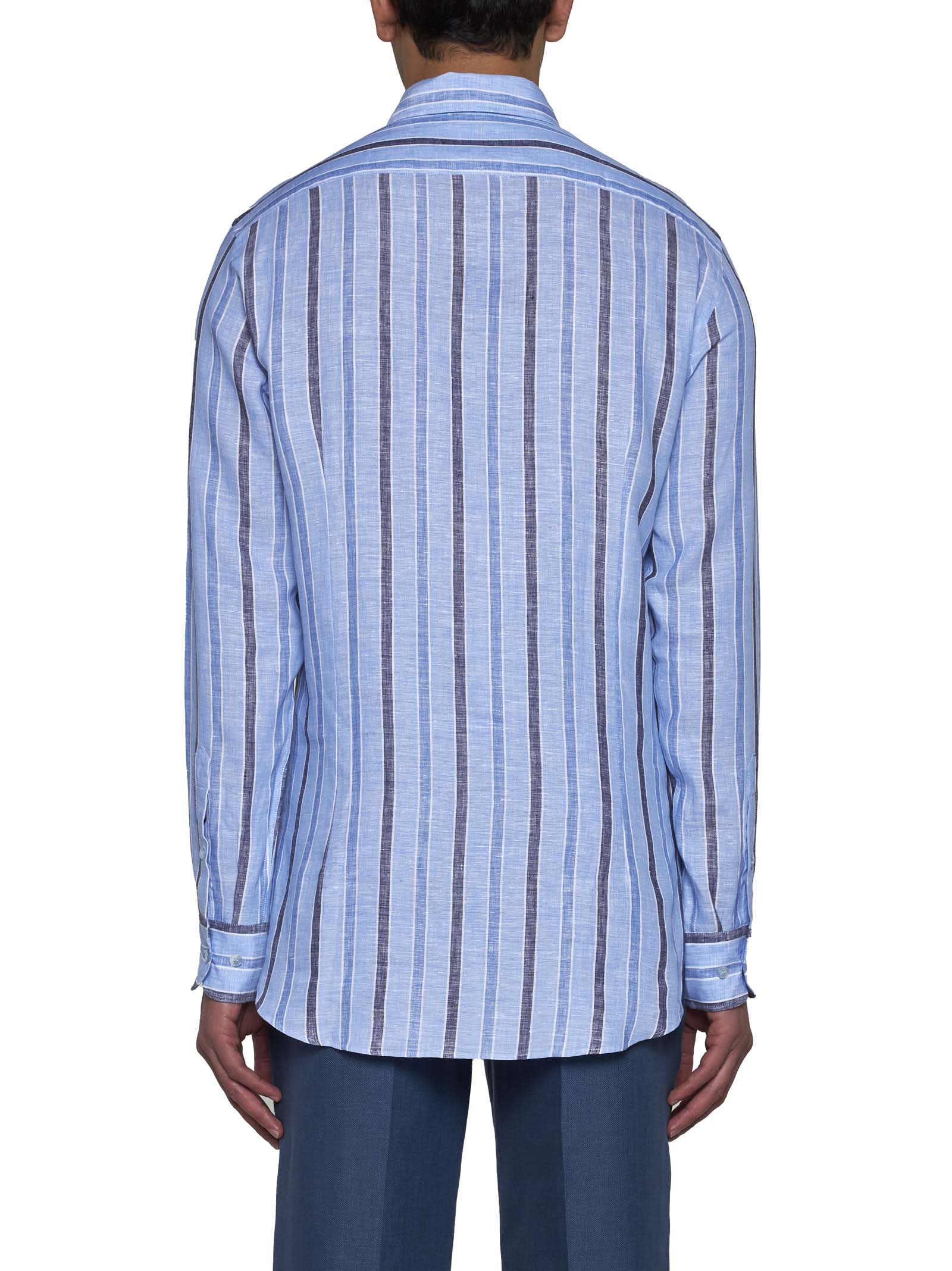 Shop Etro Shirt In Rigato